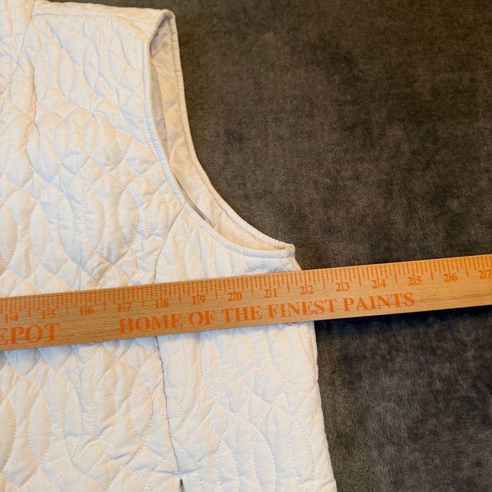 Royal Robbins Quilted Vest Womens Extra Large Cream Full Zip Pockets - Picture 7 of 9
